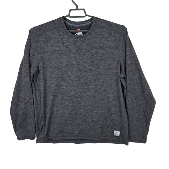 Mens Rugged Elements Pullover Gray Shirt Crewneck Long Sleeve Polyester Size XL - Picture 1 of 8